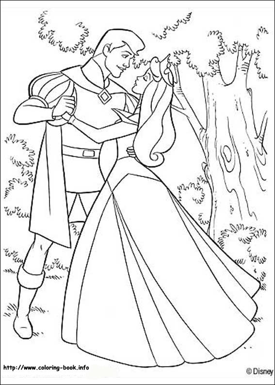 Sleeping Beauty coloring picture